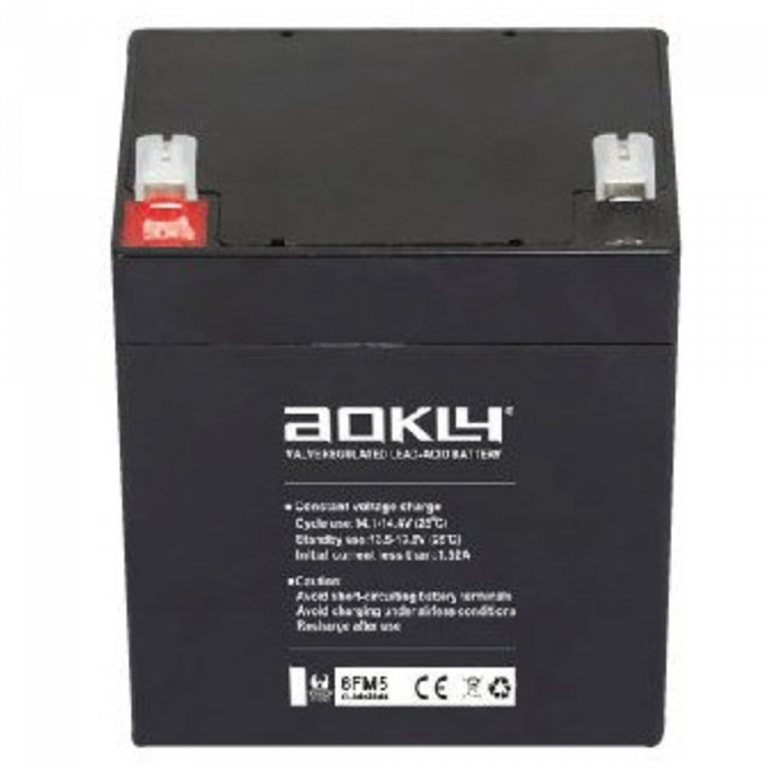 Batería Aokly Agm Vrla Battery 6FM5 AGM 12V 5Ah 5 90x70x102mm