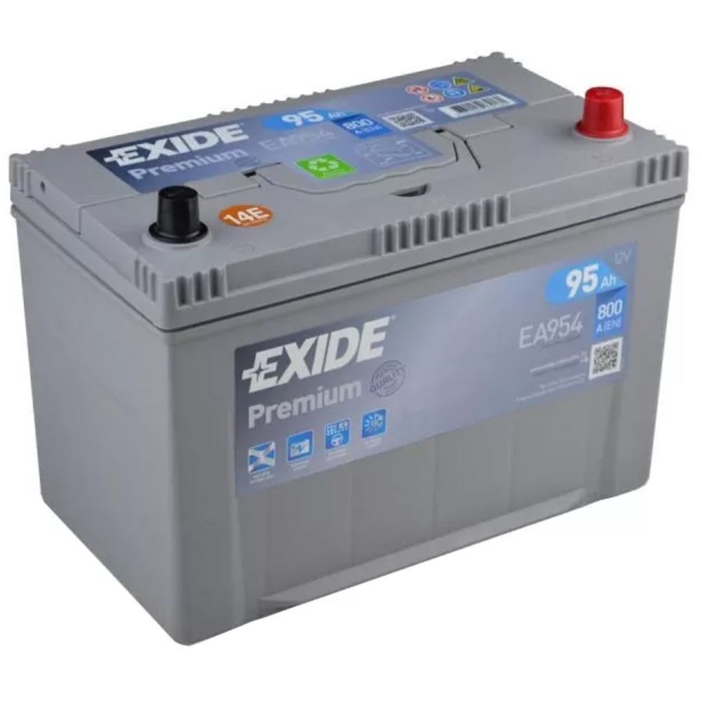 Batería de Coche/Vehículo Exide Premium EA954. 12V - 95Ah 95/800A (Caja  D31) - Baterías Por Un Tubo
