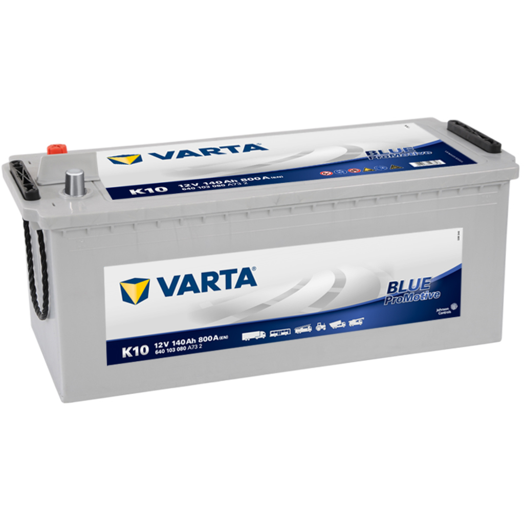 Batería industrial/camión Varta Promotive Blue K10. 12V - 140Ah 140/800A  (Caja A) - Baterías Por Un Tubo